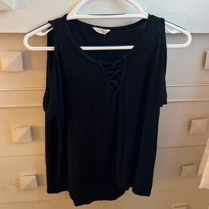 Aeropostale cold-shoulder tee